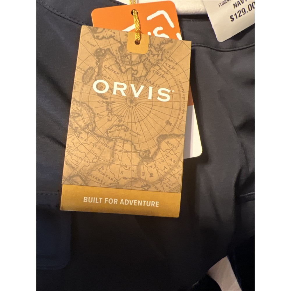 Orvis Navy Florence‎ Travel Dress NWT Size XL Long Sleeve Pack & Go Polygiene - Picture 12 of 13